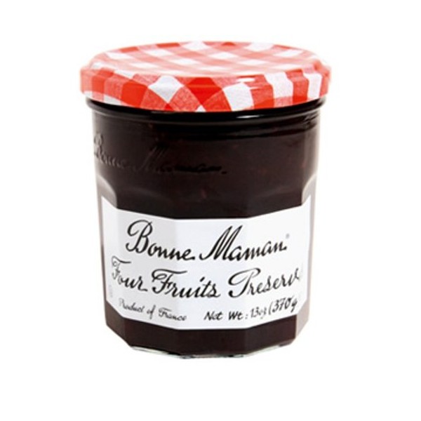 Bonne Maman Preserve, Four Fruit, 13 Ounce (Pack of 4)