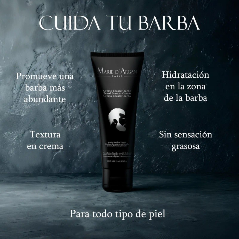 Crema Barba Para Hombre Marie D'argan Ácido Hialurónico 75ml Cítrica