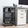Mind Reader Cart with Drawers, Laundry Organizer, Utility Cart, Bathroom,