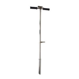 LGXEnzhuo Soil Sample Prob Stainless Steel Soil Boring Drill T Handle Soil Test Tool with Sample Ejector and Foot Pedal for Soil Sampling 1.5inch Diameter