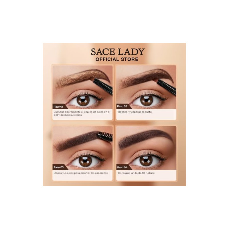 Sace Lady Gel Cejas Tinte Larga Duración 24h Waterproof 6ml