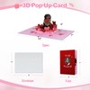 D4DREAM Dog Valentines Day Card - 3D Puppy Pop Up