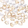 sourcing map 30Pcs Heart Rhinestones, 10mm Pointed Back Heart Glass