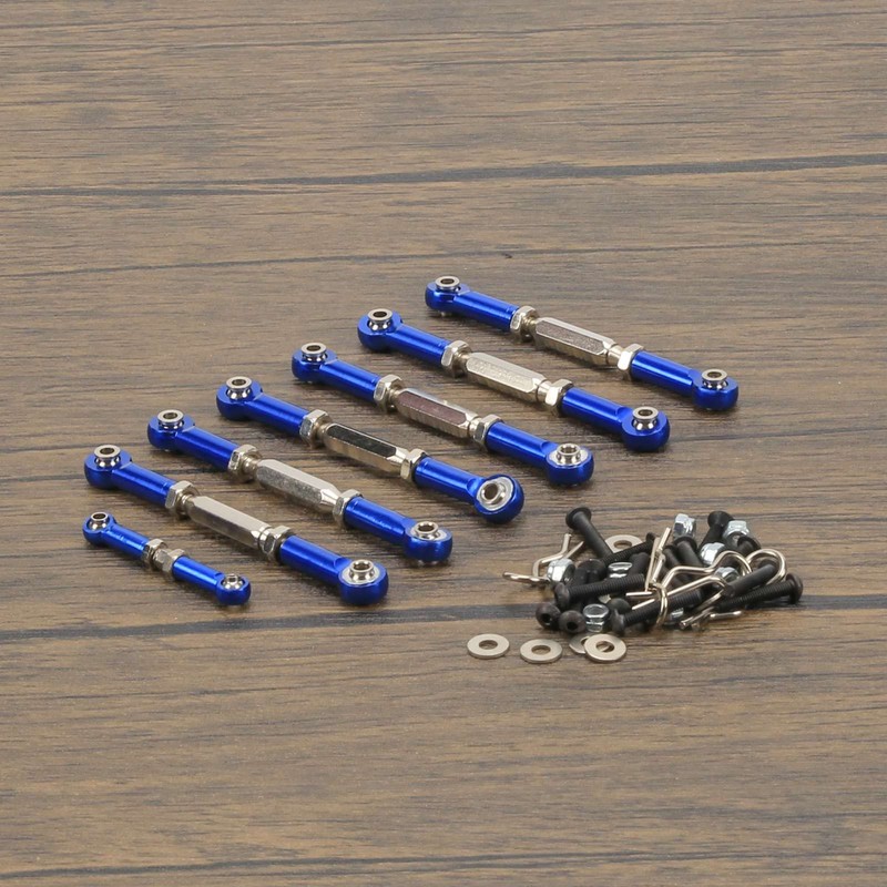 RCAWD Adjustable Aluminum Turnbuckles/Camber Link with Rod Ends Sets for