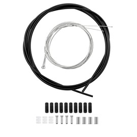 JZK Bicycle Shifter Cable and Transmission Cable kit, Cycle Brake Cable Set, Cycling Road Gear Shift Inner and Outer Cable Set, derailleur Cable Hose kit for Mountain MTB Road Bike Repair