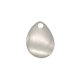 Orurdo Fishing Tackle Lure Colorado Blade "Colorado A" Spinner Metal Jig Metal Vibe Blade Tune 10 Pieces (No Silver Gloss/0.7 inches (1.8 cm) qb500123c02n0