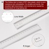 HARFINGTON Film Flexible Ruler 120cm 0.1mm Scale with R Angle