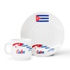 YSSER Cuban Flag Espresso Cup Set, 2.5 oz Cups with