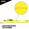 US Cargo Control Side Mount Wheel Net with Ratchet and