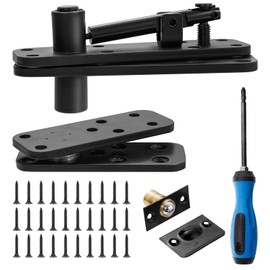 Hidden Door Hinge, Heavy Duty Door Hinge, Pivot Hinge, 570Lbs Load-Bearing, Solid Stainless Steel, Swinging Pivot Hinge 360°Rotation Hidden Door Hardware for Secret Hidden Door Bookcase Hinges