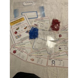 Alphabet Recognition Learning Set - PreK - K-5 w/ Lakeshore Learning Storage Bag