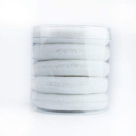Easy Powder Velvet Puff 70mm Face & Body Powder Puff (5pcs) (White)