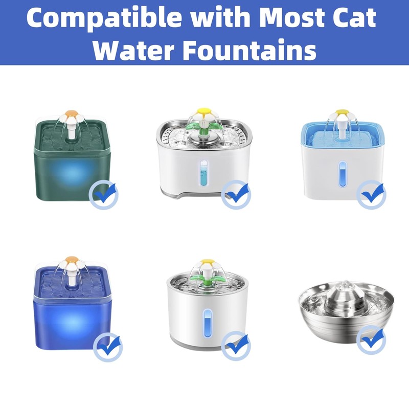 Bacxzomx Replacement Pump for Cat Fountain, Quiet Drinking Fountain Pump