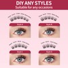 Mlen Diary Lashes Clusters,120 Cluster Lashes 10-14mm D Curl Individual
