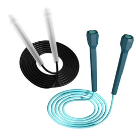 Yicoovey 2.8 m adjustable skipping rope, PVC skipping rope for adult fitness for boys and girls, lightweight skipping rope, professional speed skipping rope, ABS anti-slip handle