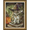 Stitchmelody Stamped Cross Stitch Kits,11CT Printed Pattern Embroidery Kit DIY