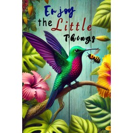 BlissYard Spring Hummingbirds Spring Garden Flag 12 x 18 Inch Vibrant Floral Bird Polyester Flag for Outdoor Garden Decoration