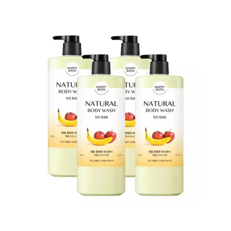 Happybath 해피바스 촉촉한 바디워시 900g 4개 Happy Bath Moisturizing Body