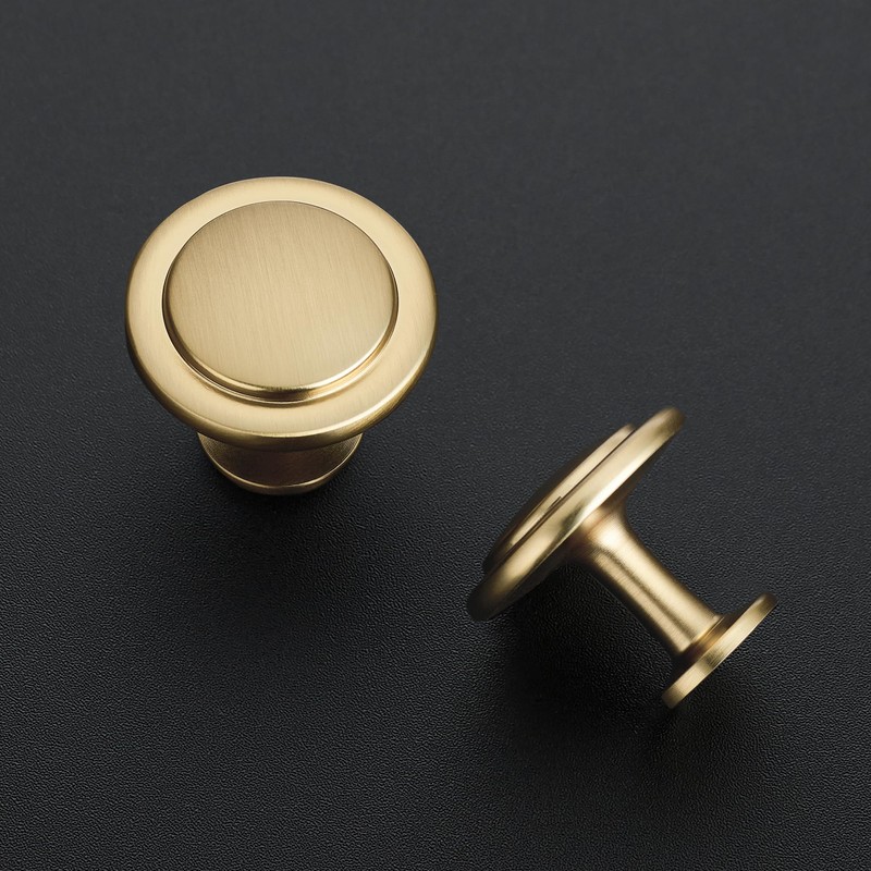 Ravinte 30 Pack 1-1/4 inch Kitchen Cabinet Knobs Champagne Bronze