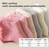 ANYANIME 6 Pairs Toddler Ruffle Socks for Girls Baby Grip