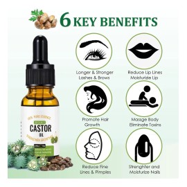 Aceite De Ricino Orgánico Puro For El Crecimiento De