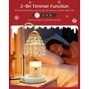 KISUFU Smart Crystal Candle Warmer Lamp with Timer - 2-in-1