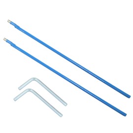 Piutouyar 2 Pcs 420 mm Two Way Guitar Truss Rod Type with 2 Pcs L- Wrench, Guitar Truss Rod Repair Adjustment Tool for Electric Guitar Acoustic Bass Guitars Neck