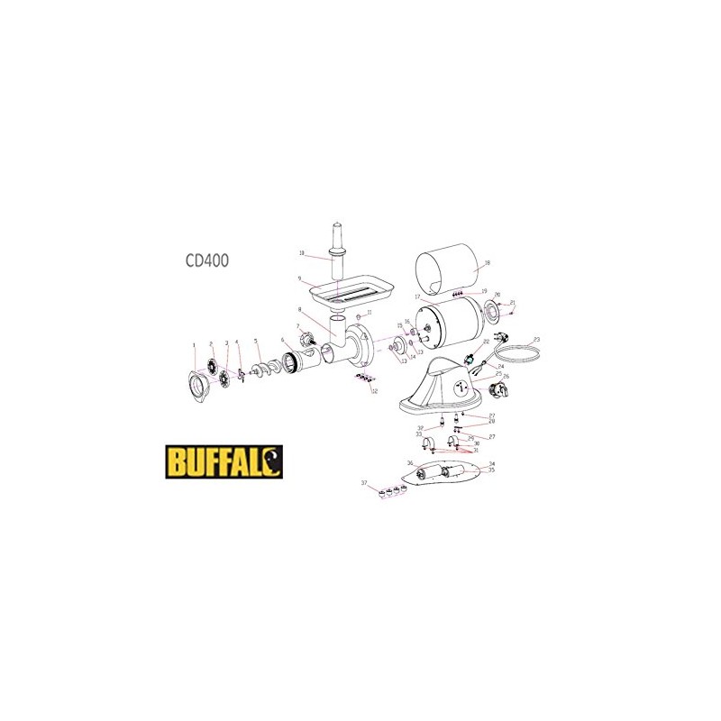 Buffalo Cutting Blade Stainless Steel for Grinder CD400 Mincer 72mm