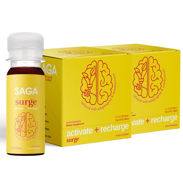 SAGA Surge Parent (2 Fl Oz (Pack of 24), Peach