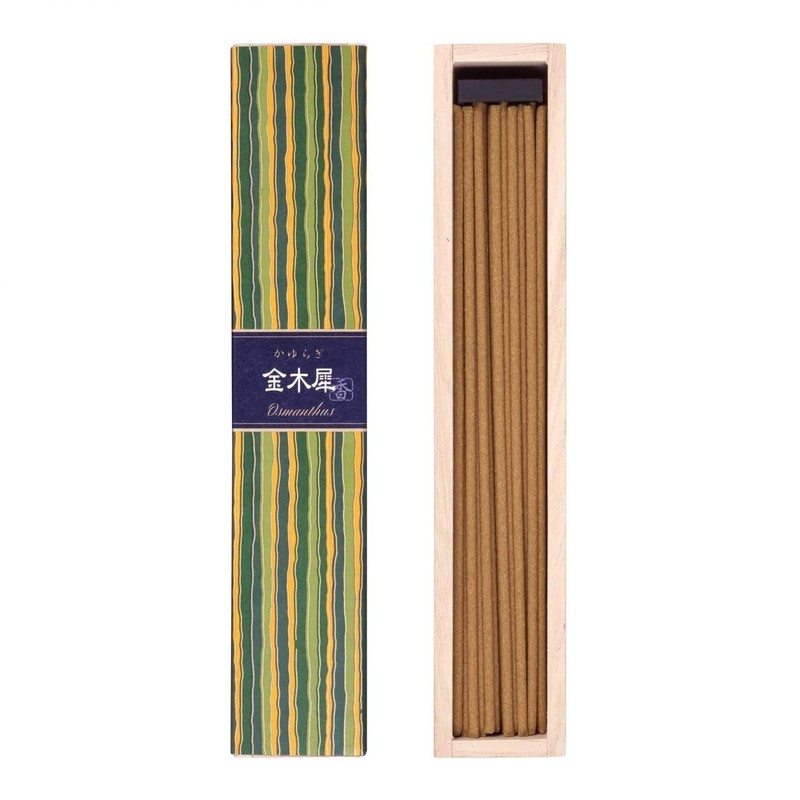 Kayuragi Osmanthus Kinmokusei Sticks, Set of 40 Incense Sticks, Incense
