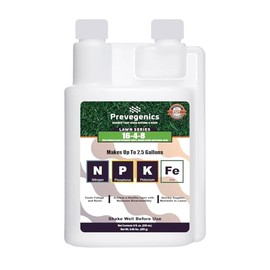 16-4-8 Liquid Lawn Fertilizer | (8 fl. oz.) | with Iron, L-Amino Acids, and Fulvic Acid | Balanced Lawn Food for All Grass Types