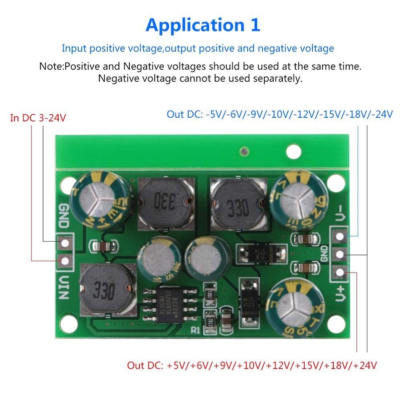 DC-DC Positive Negative Voltage Supply Boost Converter Step Down Controller