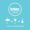 Totes Recycled InBrella - Reverse Close Umbrella - Foldable Umbrella