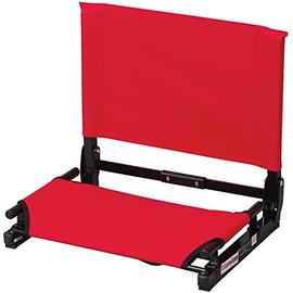 The Stadium Chair Company - GAMECHANGER Lightweight Folding Bleacher Seat, Red