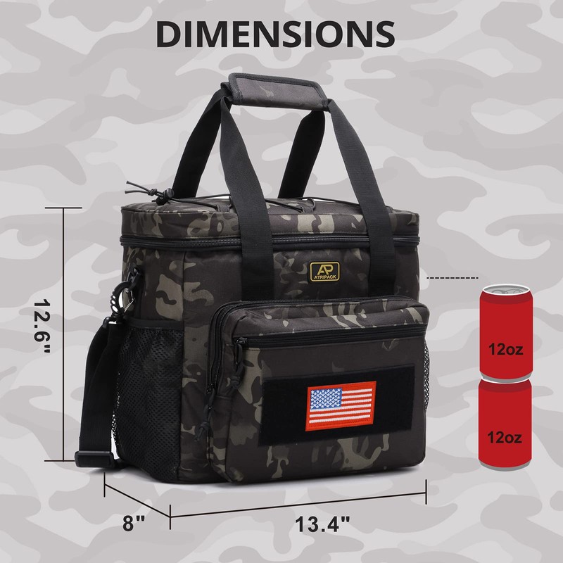 Lunch Box for Men, Tactical Lunch Bag MOLLE Webbing Leakproof