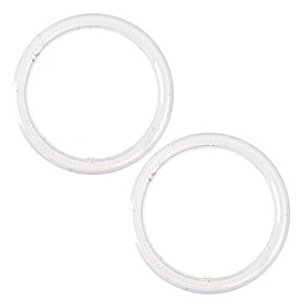 MKUJOO 2 Pack 12-Inch T9 LED Round Circline Lamp, Circular Light Ceiling Light 24w, Clear Cover 2640 Lumens,6000K Daylight,G10Q 4-Pin Base Super Bright to Replace FC12T9 Fluorescent Light