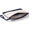 Lands' End Canvas Pouch Natural/true Navy Medium