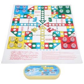 Board Games, Kids Flying Chess Non-Toxic Harmless Flight Game Toy with Oval Box Parent‑Child Family Party Board Game