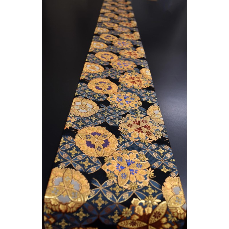 Shinsendo Kimono Table Runner, Japanese Hospitality, Japanese Table Coordination, 70.9