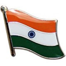 K's Novelties Wholesale Pack of 24 India Country Flag Bike Hat Cap Lapel Pin Vivid Color and UV Fade Resistant