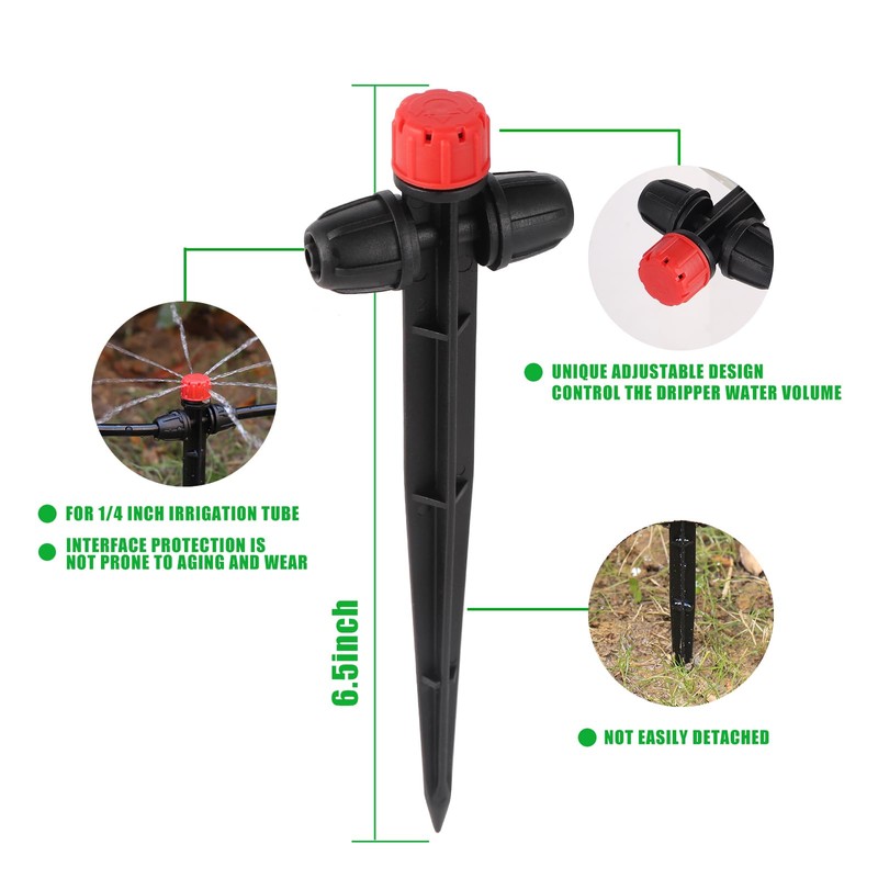 Drip Irrigation Centre, Adjustable 360 Degree 8 Hole Dripper with