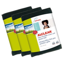 ALCLEAR Display 950003 Special Cloths and Glasses 19 x 14 cm Anthracite Pack of 3