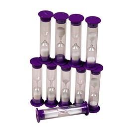 Learning Advantage 3 Minute Sand Timers, Set of 10 - 7626