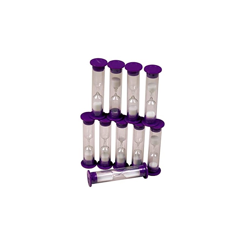 Learning Advantage 3 Minute Sand Timers, Set of 10 -