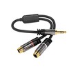 KabelDirekt – 0.2m 3.5mm to RCA Adapter (Adapter 2 x