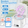 Charmofun Ultraschallreinigungsgerät, 49000Hz 340ML Ultraschallreiniger mit UV-Licht, 24W Ultrasonic Cleaner