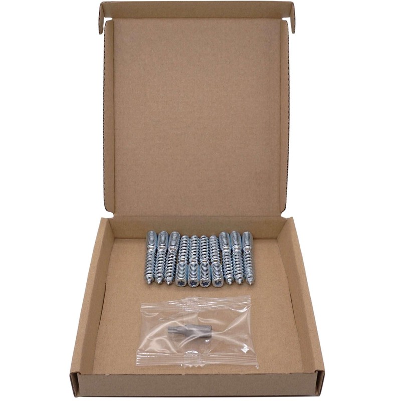 SKIR'CO (10 pcs) Hanger Bolts M8 x 50 mm, Double
