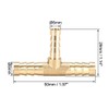 sourcing map Tee Brass Barb Fitting Reducer 3 Way, Fit