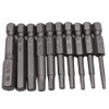 Fongmore 10Pcs 50mm 1/4 Inch Hex Shank S2 Steel Hex
