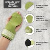 MANUEKLEAR Gym Straps Weight Lifting, Double Leather Lifting Straps for